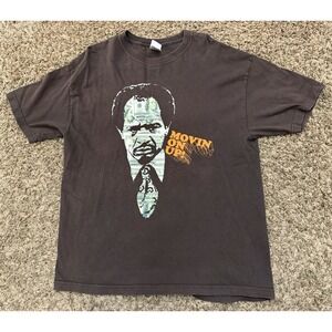 The Jefferson's Sherman Hemsley T. V. Show "Movin on Up " Brown T Shirt Sz XL